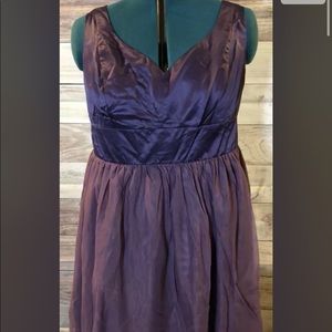 NWOT Light Grey size 8 and Purple size 10 Midi Dresses